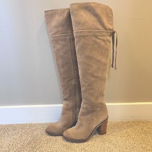 Gorgeous over the knee leather boots, never worn.